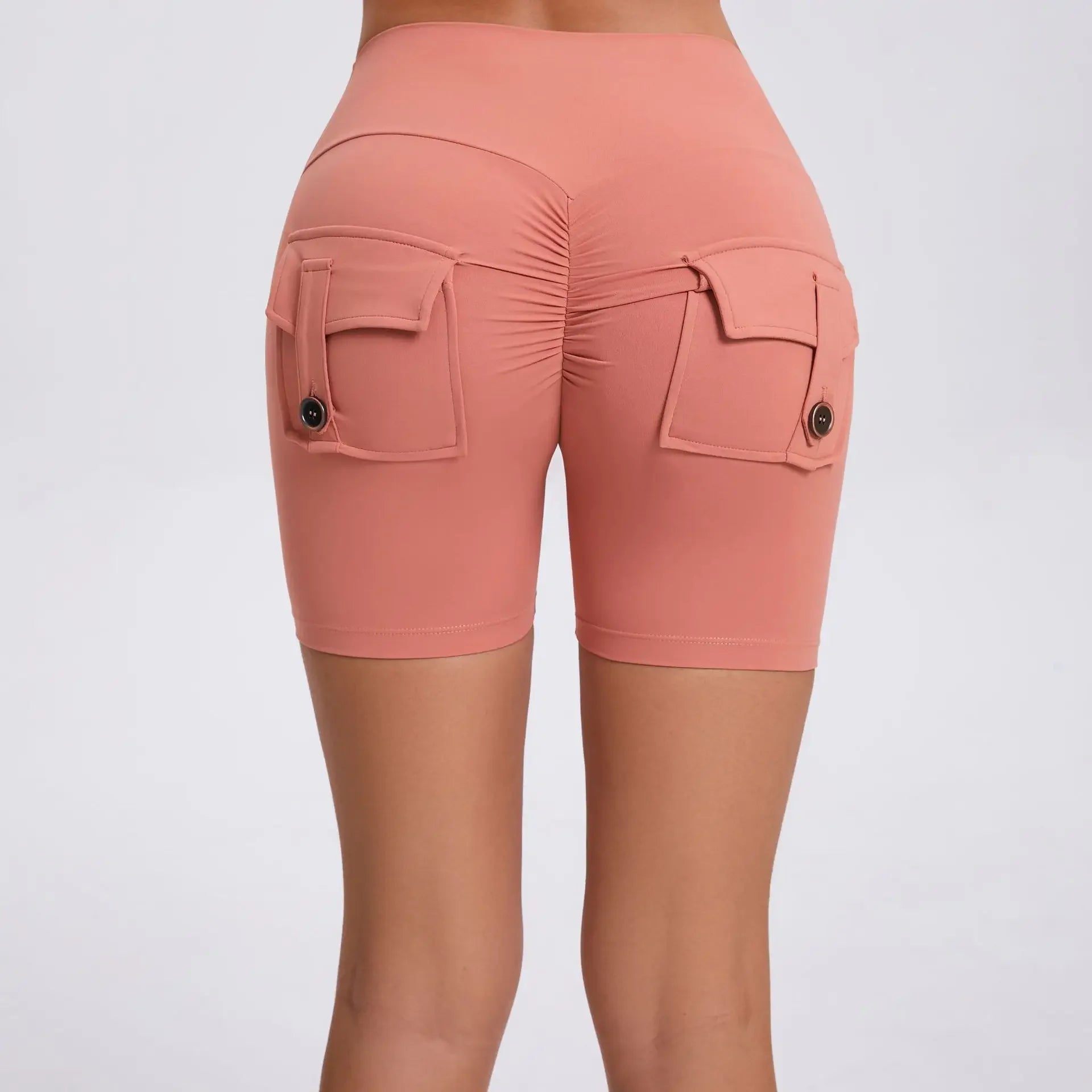 Sport Gym Shorts Women with Pocket Push up Scrunch Short Gym Mujer Ropa De Yoga Clothes Blue Yellow Pink Red Purple Beige White