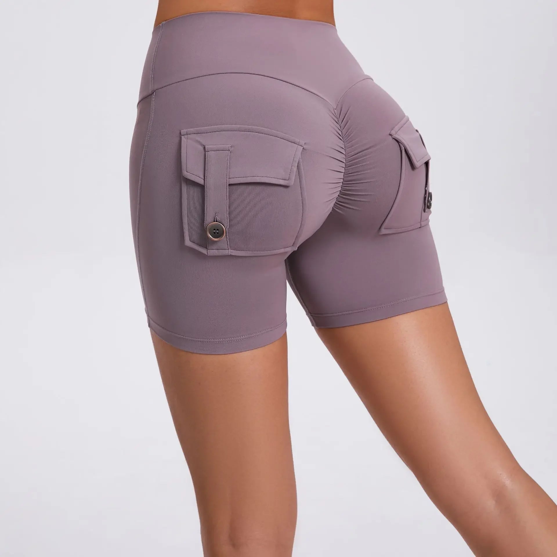 Sport Gym Shorts Women with Pocket Push up Scrunch Short Gym Mujer Ropa De Yoga Clothes Blue Yellow Pink Red Purple Beige White